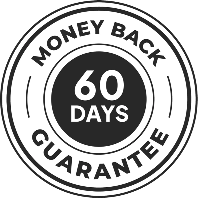 MemoHive 60-day money-back guarantee badge